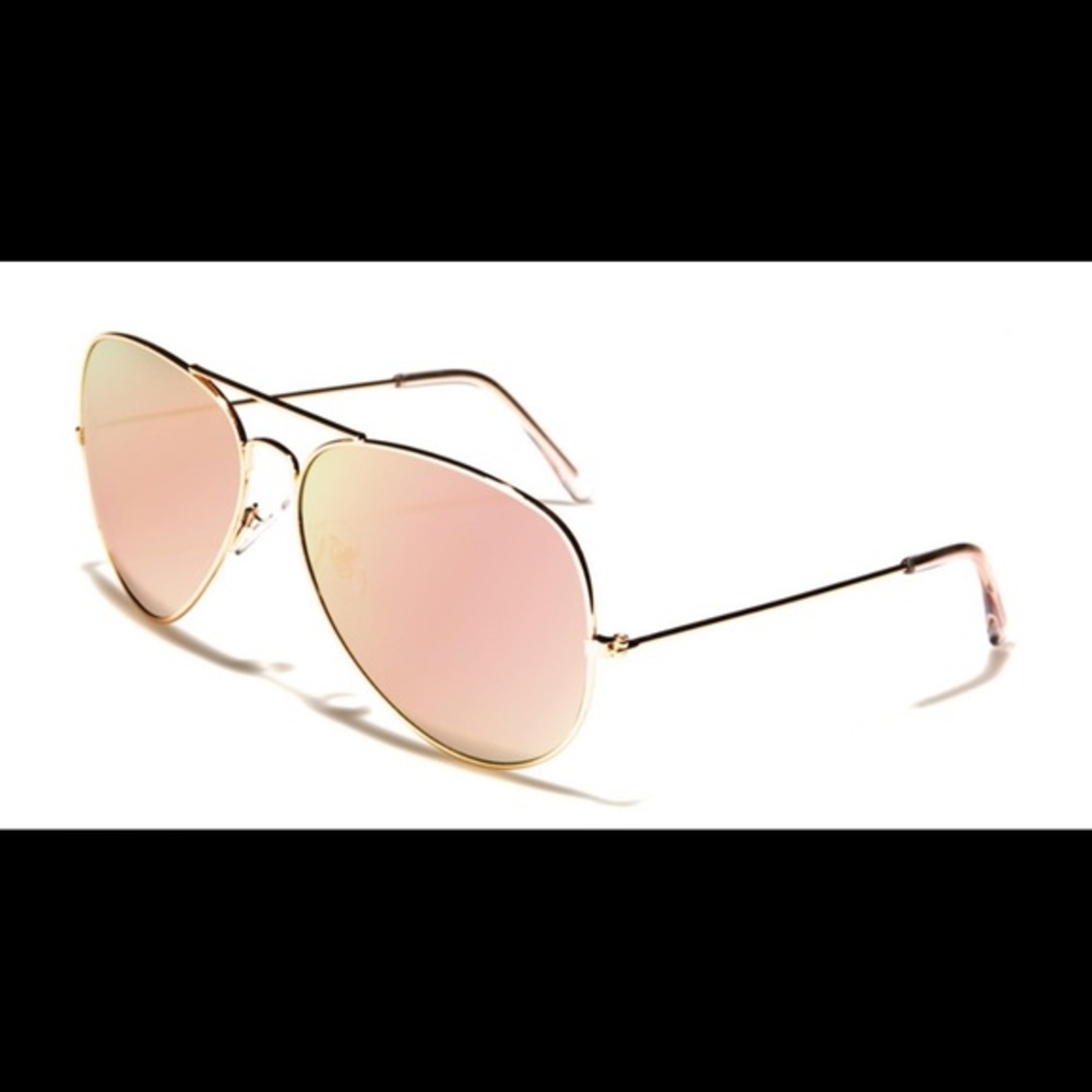 New AVIATOR PINK LENS WOMEN'S SUNGLASSES